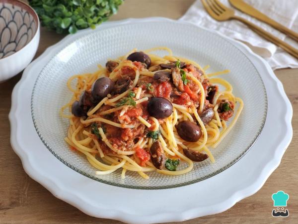 Receta de Tallarines a la puttanesca - Paso 8