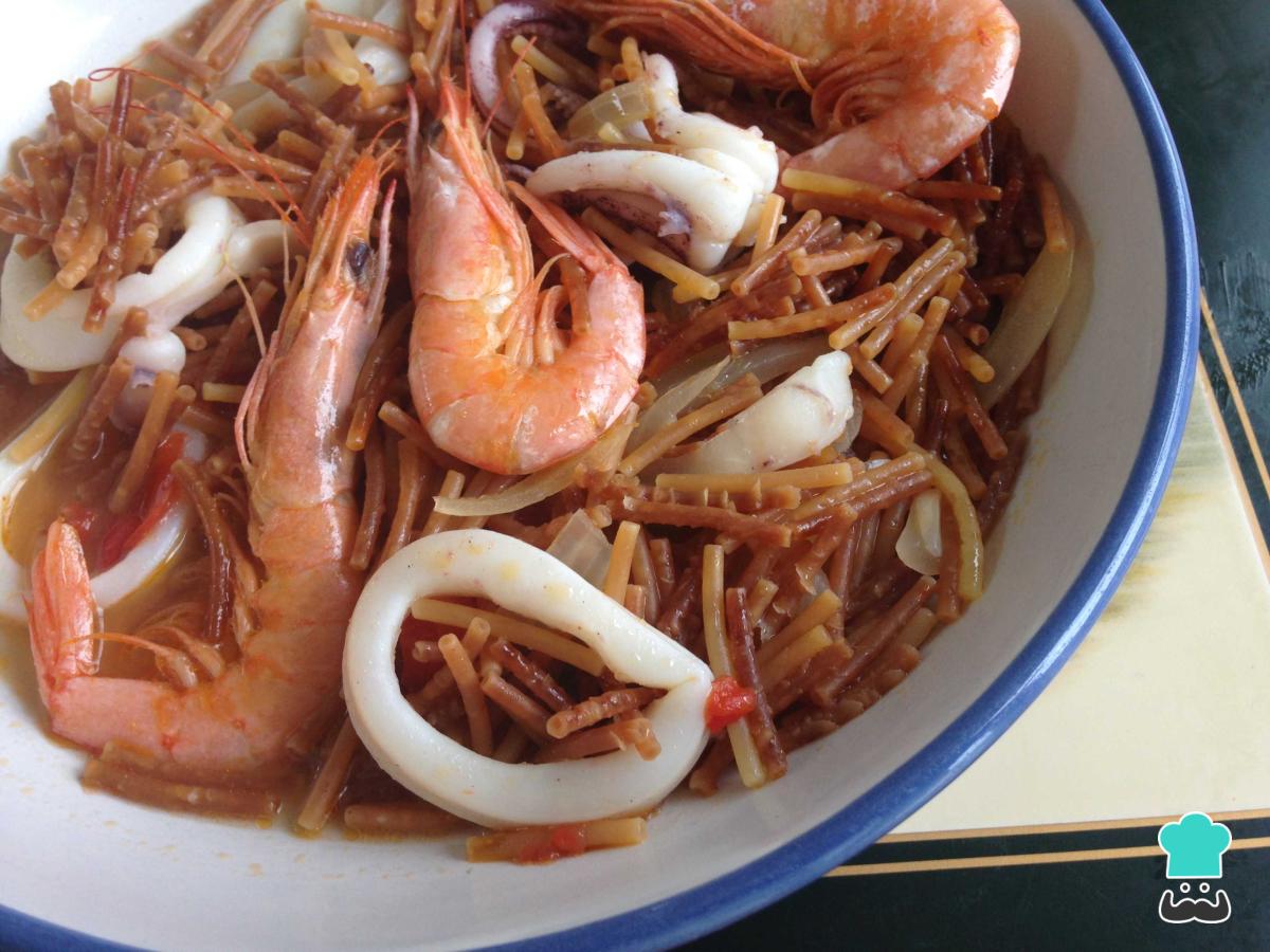 Receta de Fideuá catalana
