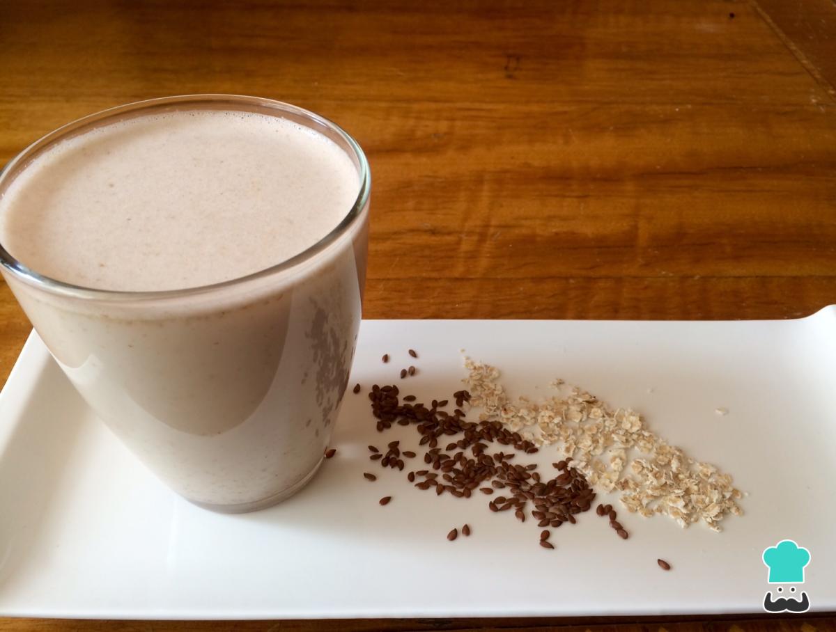 Leche de avena y linaza para adelgazar