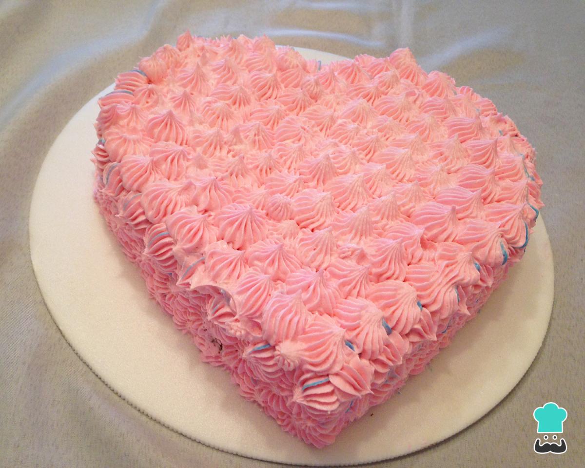 Receta de Bizcocho con forma de corazón