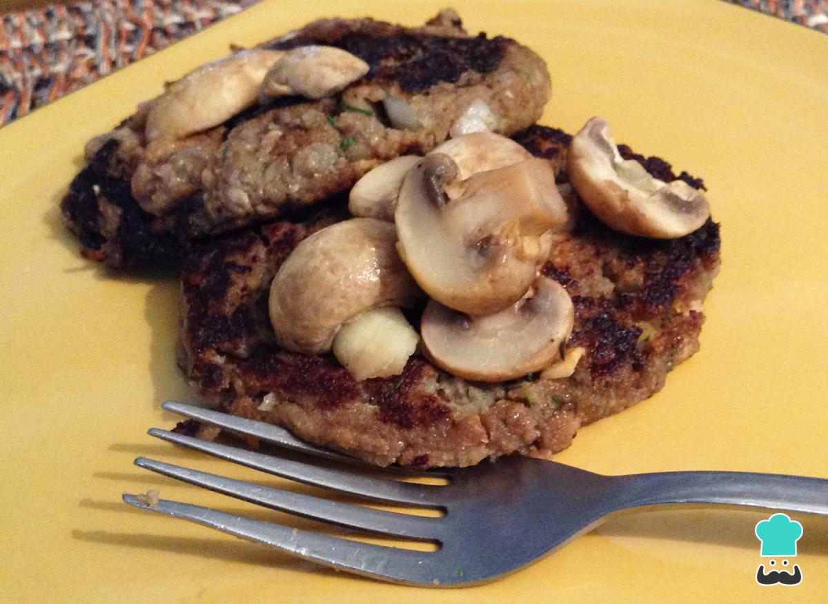 Receta de Hamburguesas vegetarianas de champiñones