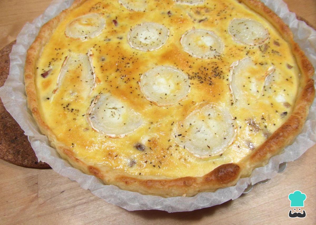 Receta de Quiche de bacon y queso de cabra