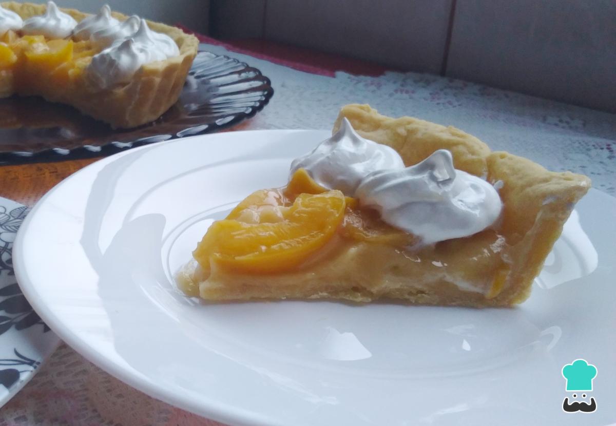 Receta de Tarta de melocotón en almíbar