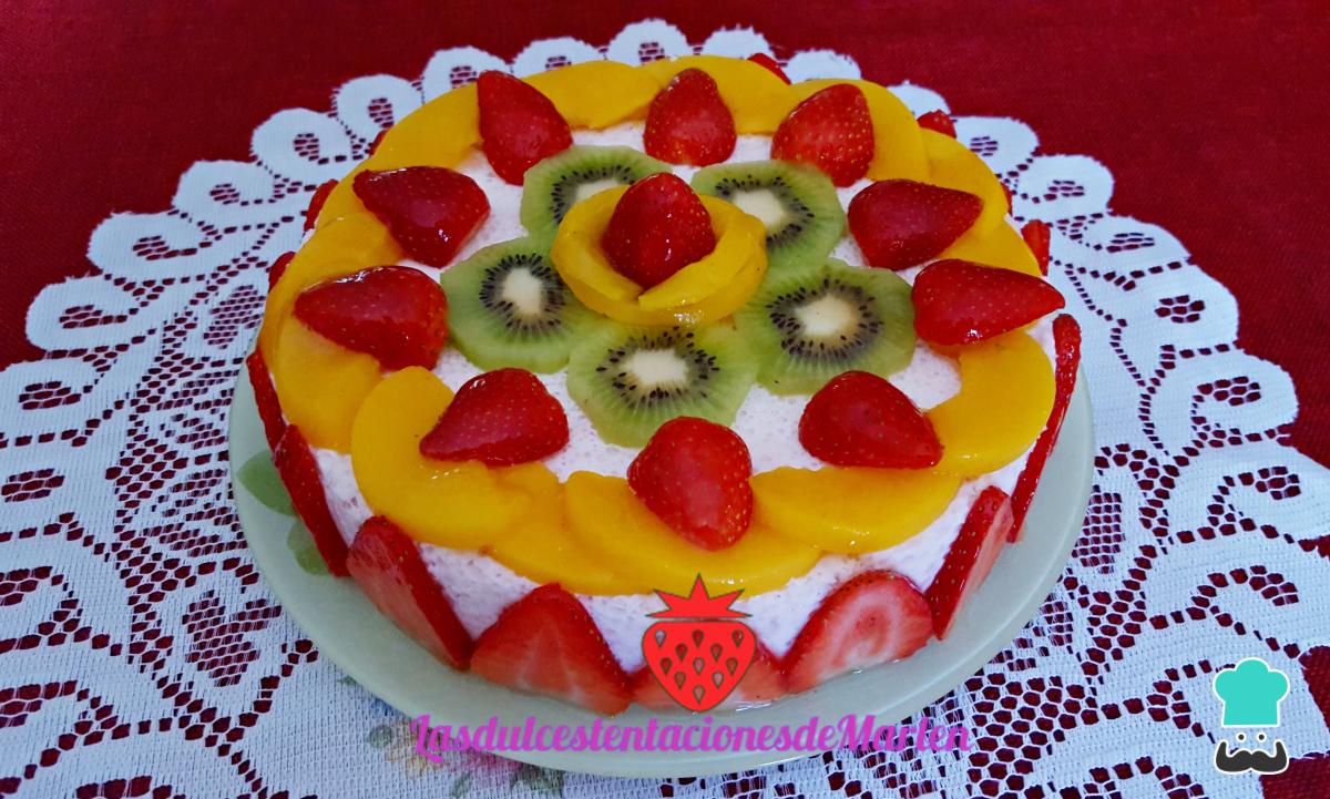 Receta de Tarta de frutas sin horno