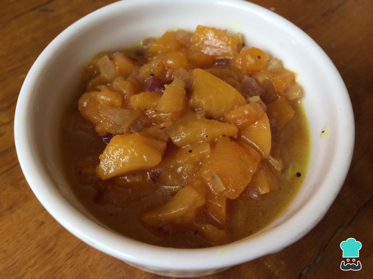 Receta de Chutney de durazno