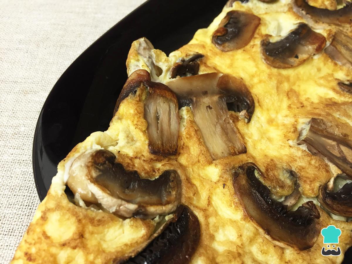 Receta de Tortilla de champiñones