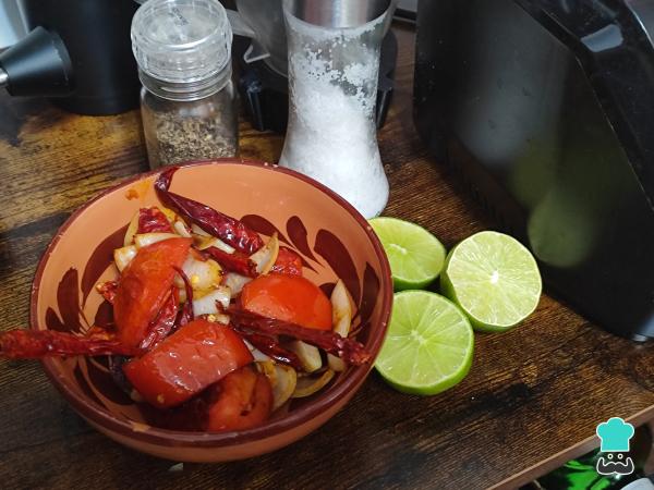 Receta de Salsa de pepino para pozole - Paso 4