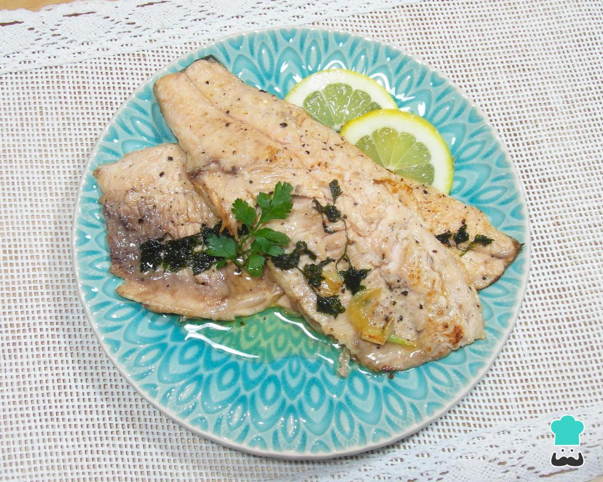 Receta de Trucha asalmonada en salsa de mantequilla