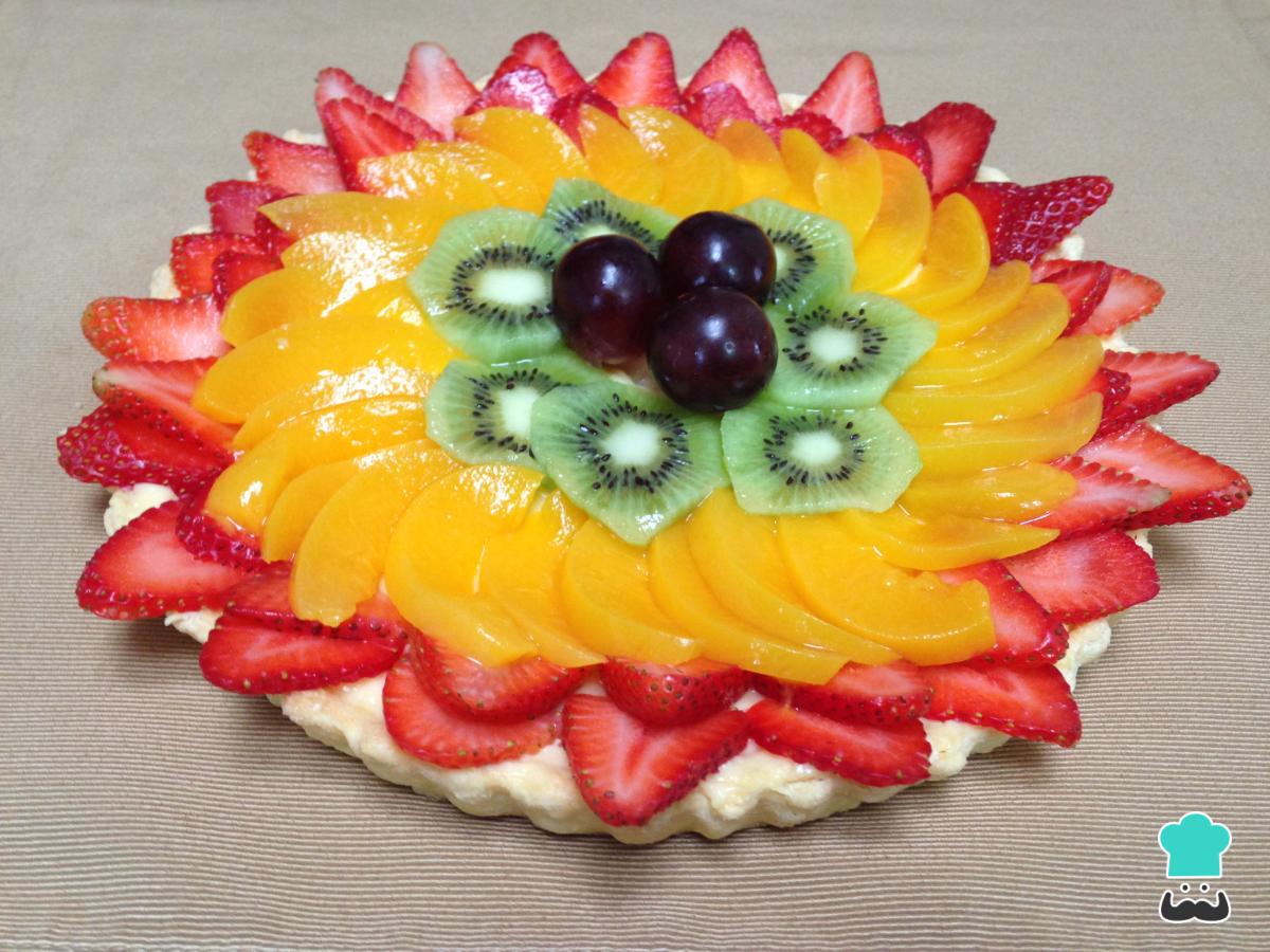 Receta de Tarta de frutas tropicales
