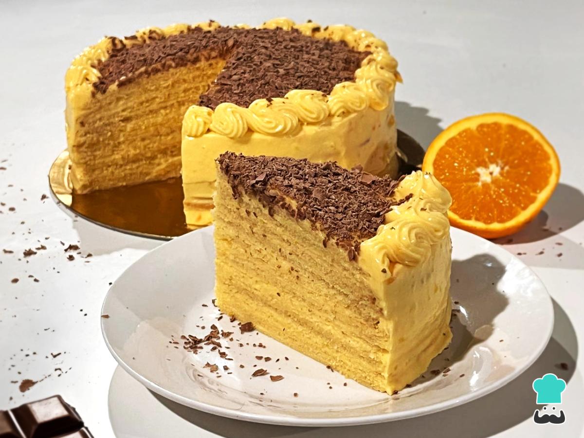 Receta de Torta de panqueque naranja