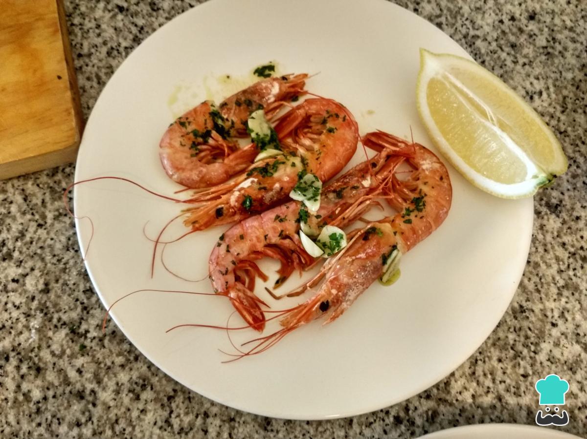 Receta de Langostinos al horno con ajo y perejil