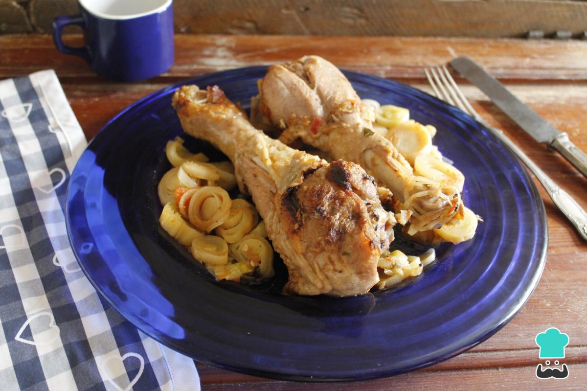 Receta de Muslos de pavo guisados