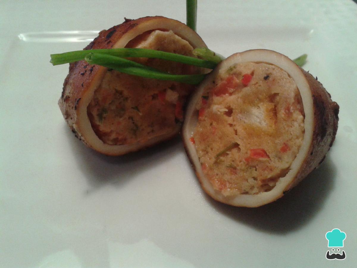 Receta de Calamares rellenos de verduras