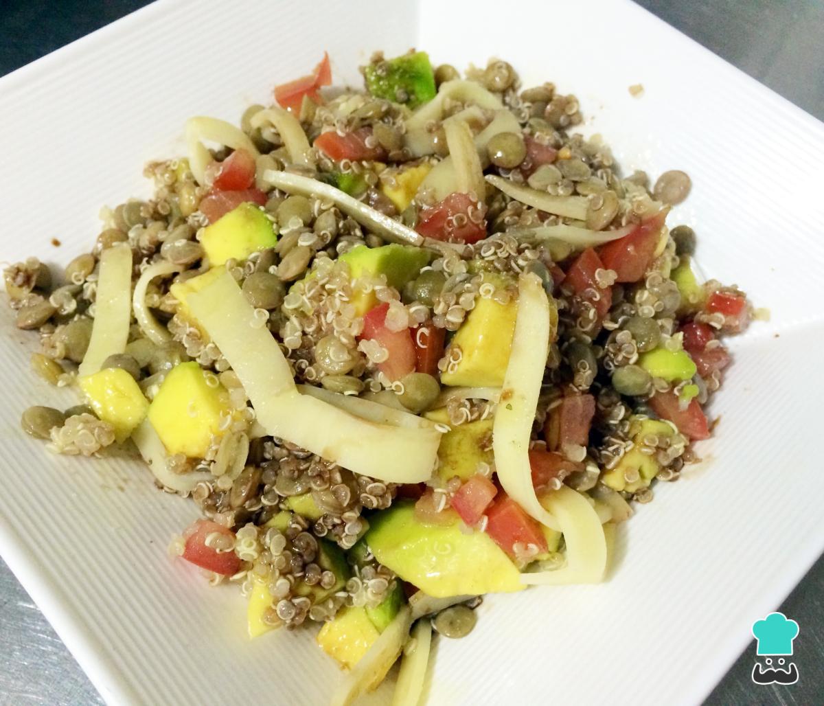 Receta de Ensalada de lentejas y quinoa