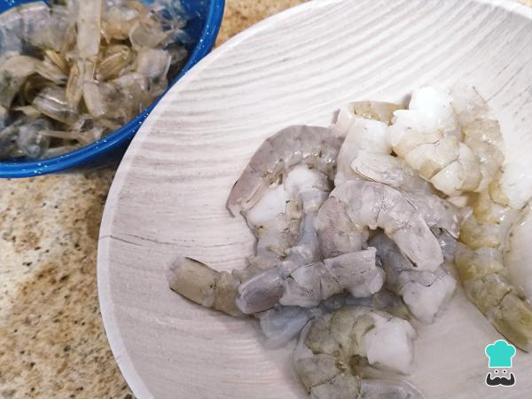 Receta de Bisque de camarón - Paso 1