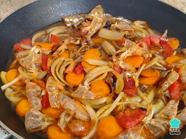 Receta de Bisque de camarón - Paso 3