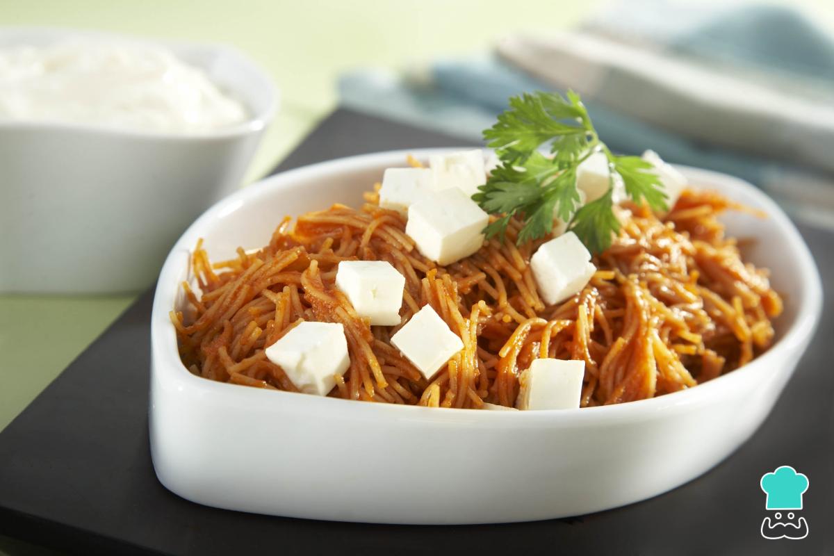Receta de Fideos secos a la mexicana