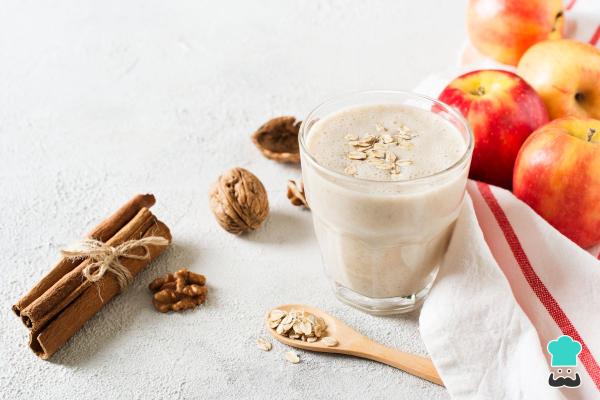 Batidos de proteínas caseros - Batido de avena y manzana para ancianos