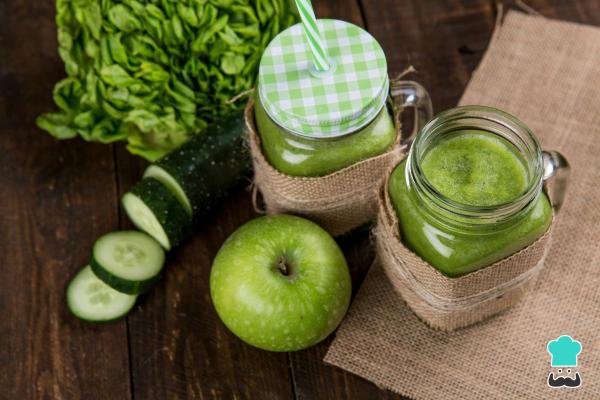 Batidos de proteínas caseros - Batido verde detox proteico para adelgazar