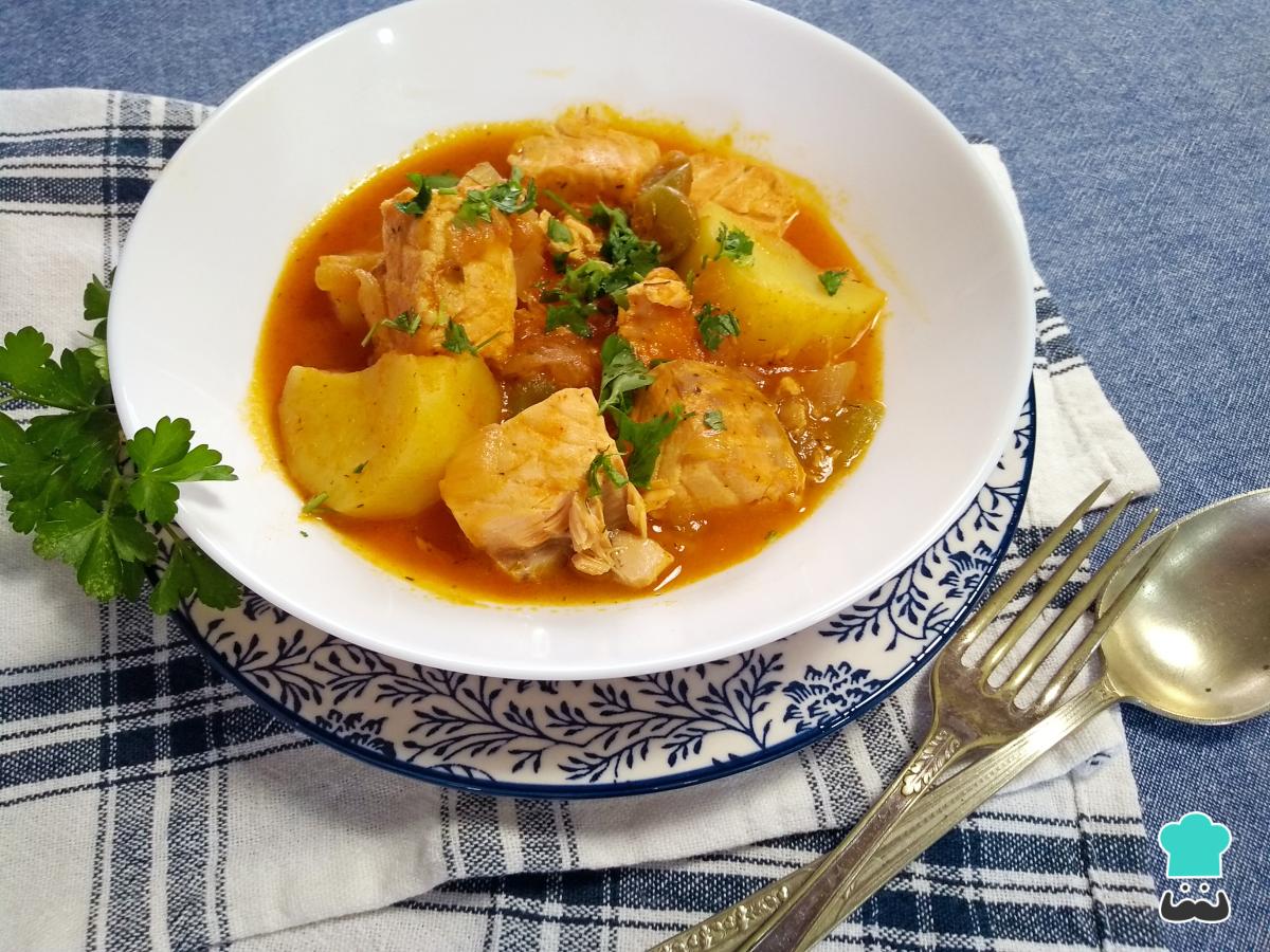 Receta de Marmitako de salmón