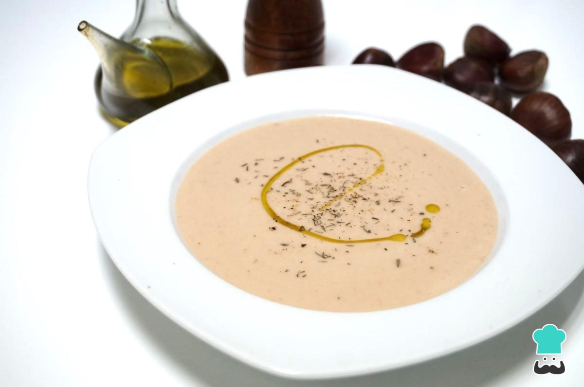 Receta de Sopa de castañas