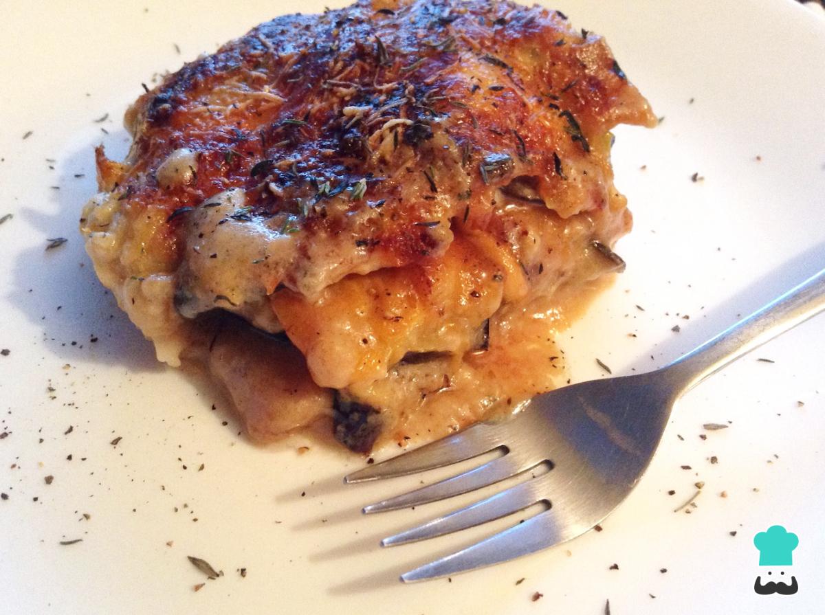 Receta de Pastelón de berenjenas asadas