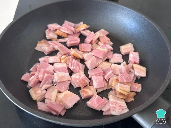 Receta de Quiche de calabacín y bacon - Paso 1