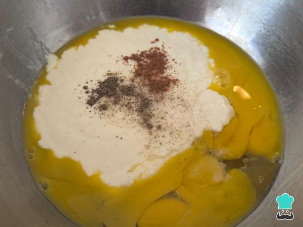 Receta de Quiche de calabacín y bacon - Paso 4