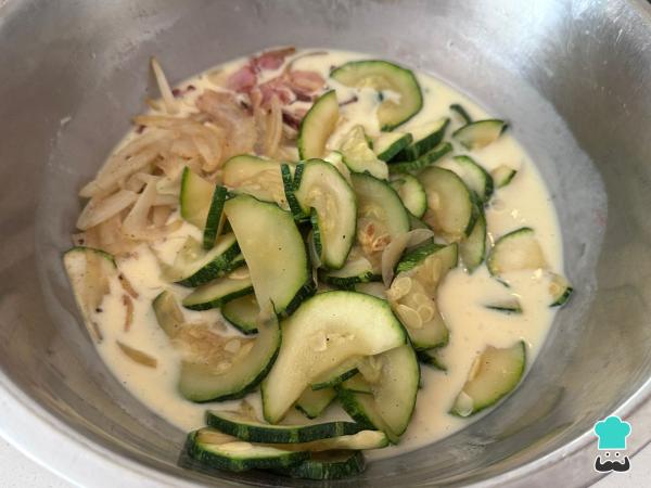 Receta de Quiche de calabacín y bacon - Paso 5