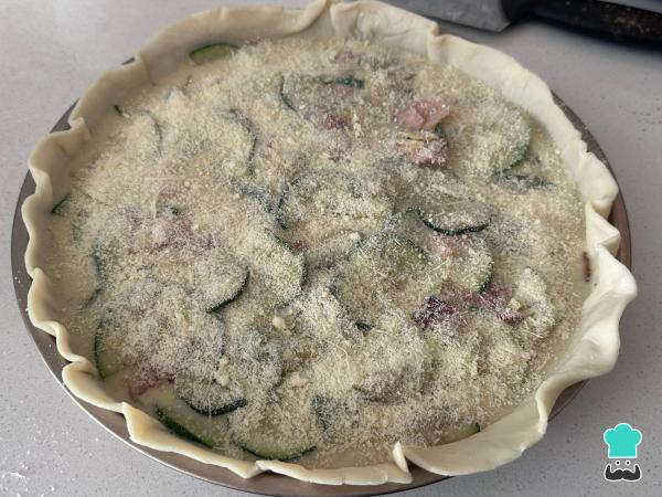 Receta de Quiche de calabacín y bacon - Paso 7
