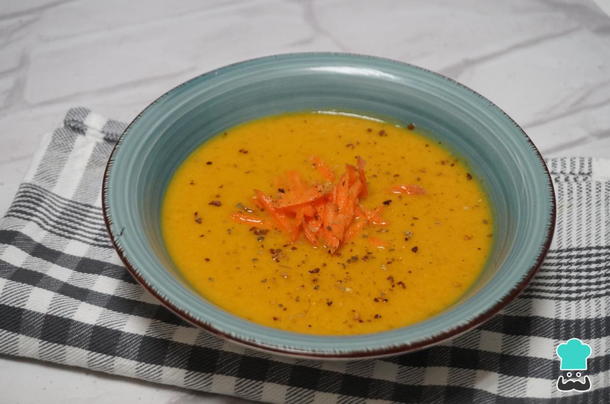 Receta de Crema de zanahoria y manzana