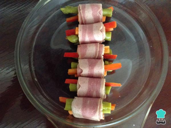 Receta de Rollitos de bacon y verduras - Paso 4