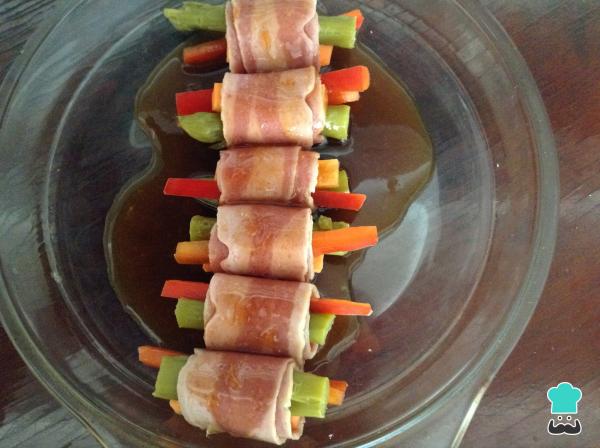 Receta de Rollitos de bacon y verduras - Paso 5