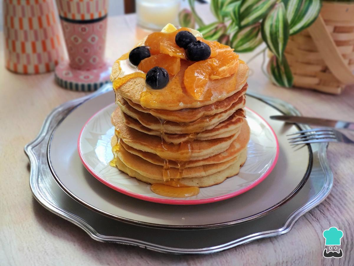 Receta de Torre de panqueques dulce