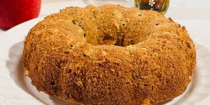 Receta de Bizcocho de plátano y manzana sin azúcar