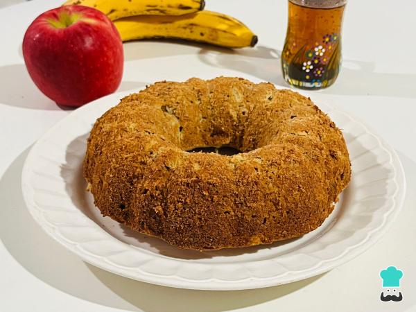 Receta de Bizcocho de plátano y manzana sin azúcar - Paso 14