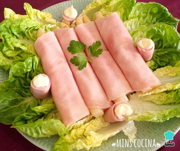 Receta de Rollitos de jamón y espárragos - Paso 3