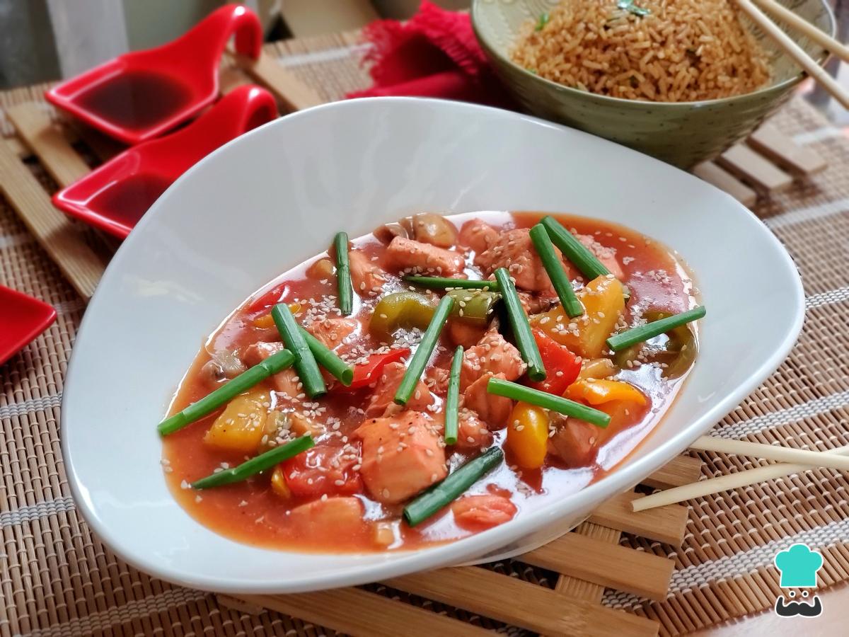 Receta de Pollo con piña chifa