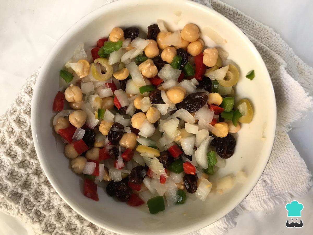 Receta de Ensalada de garbanzos marroquí