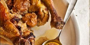 Receta de Pavo asado con nueces y castañas al hinojo