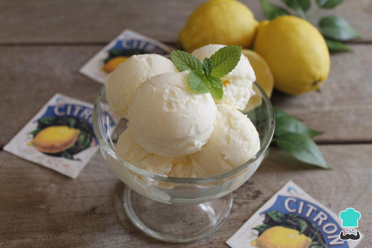 Receta de Helado de limón casero