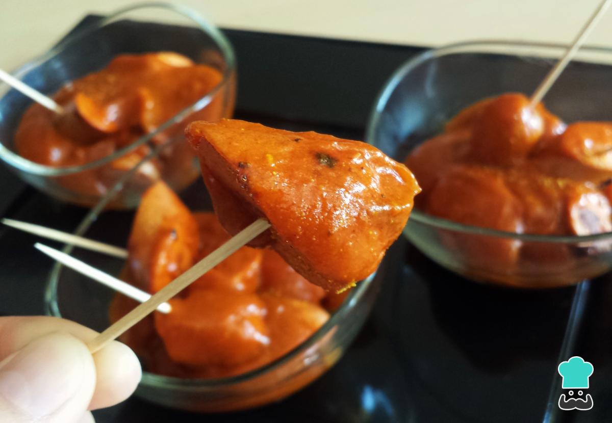 Receta de Salchichas con salsa de tomate picante