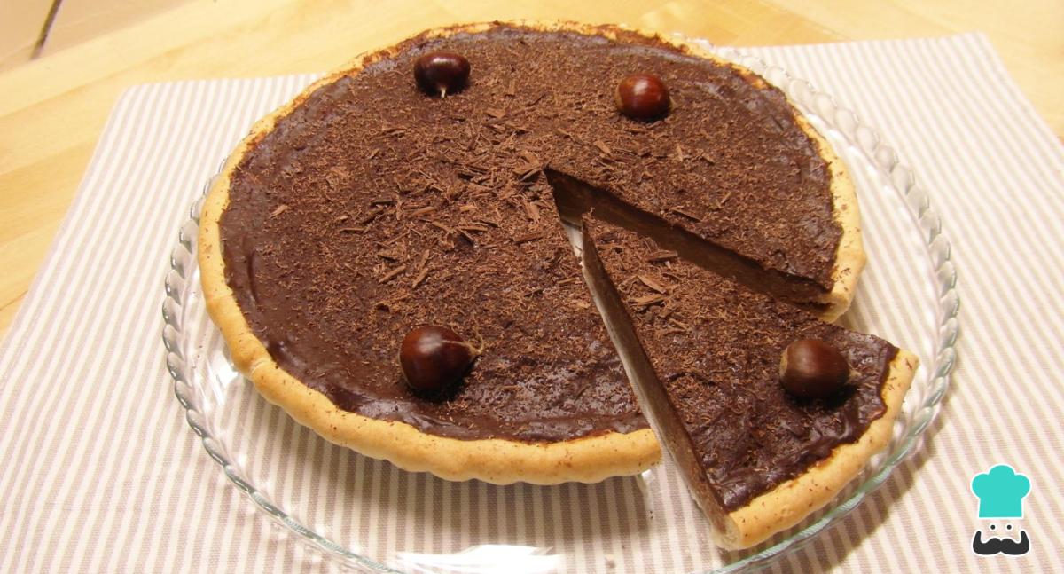 Receta de Pastel de chocolate y castañas portugués