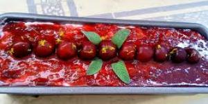 Puding de cerezas