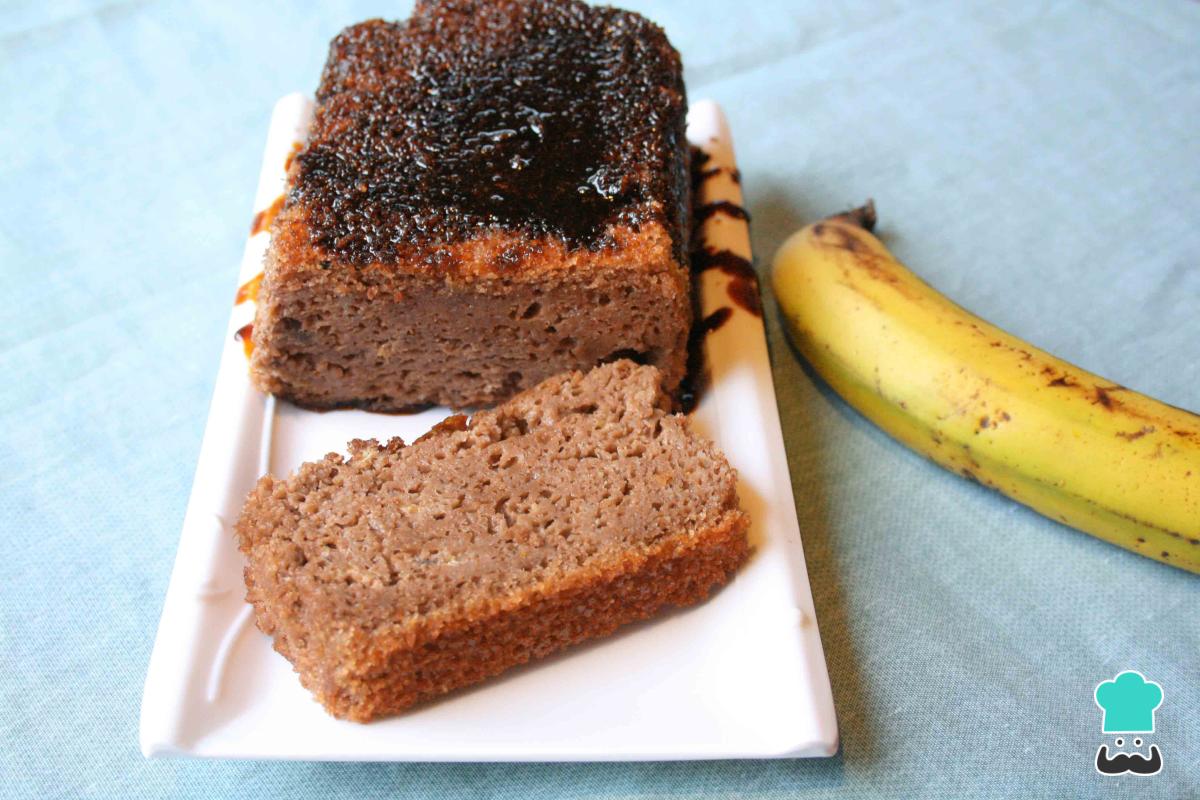 Receta de Torta de cambur sin azúcar ni mantequilla