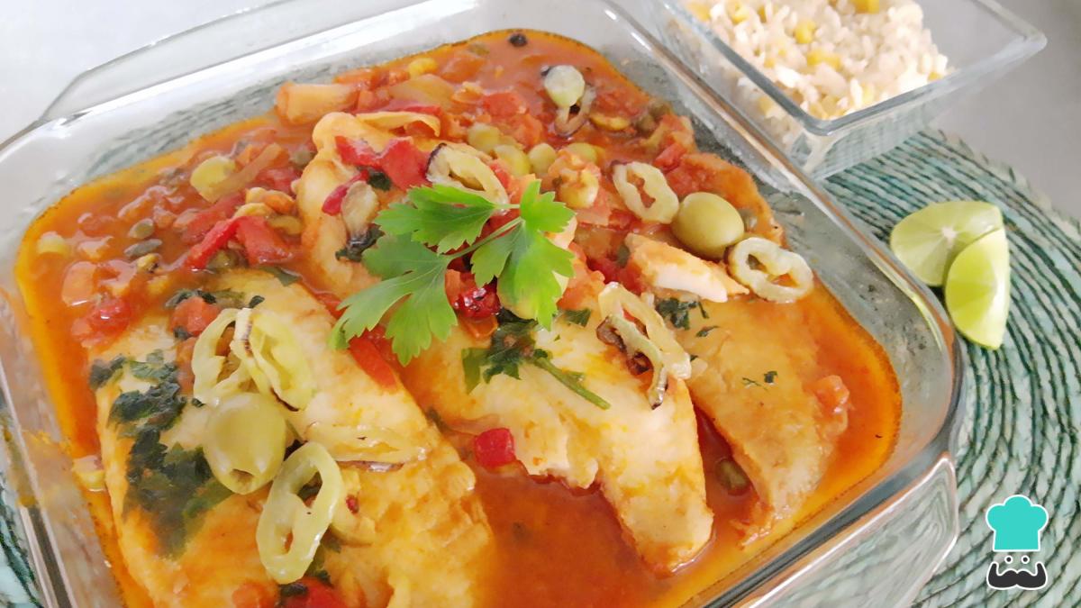 Receta de Pescado a la veracruzana