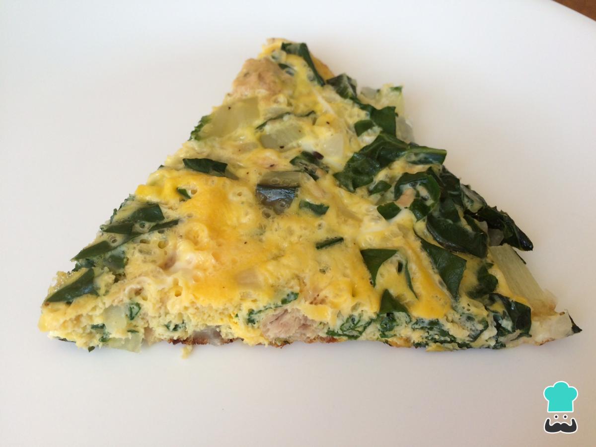 Receta de Tortilla de acelgas con atún