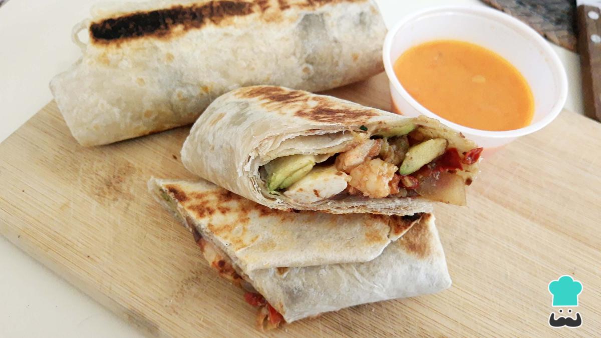 Receta de Burritos de camarón