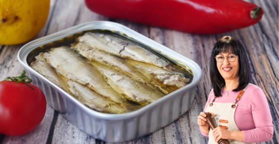 Anna Terés, cocinera: “La cena más rica y fácil del otoño se hace con 1 lata de sardinas, 3 pimientos, ajo y aceitunas negras”