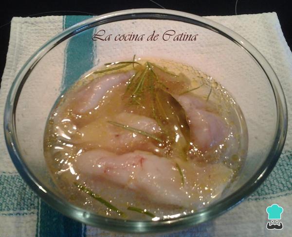 Receta de Pescado en amarillo - Paso 1